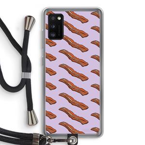 CaseCompany Bacon to my eggs #2: Samsung Galaxy A41 Transparant Hoesje met koord