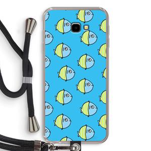 CaseCompany Visjes: Samsung Galaxy J4 Plus Transparant Hoesje met koord