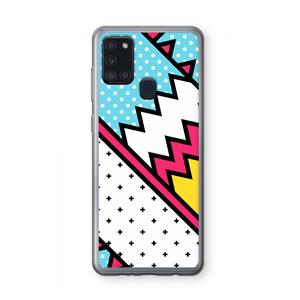 CaseCompany Pop Art #2: Samsung Galaxy A21s Transparant Hoesje