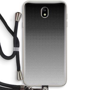 CaseCompany Musketon Halftone: Samsung Galaxy J7 (2017) Transparant Hoesje met koord