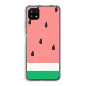 CaseCompany Watermeloen: Samsung Galaxy A22 5G Transparant Hoesje