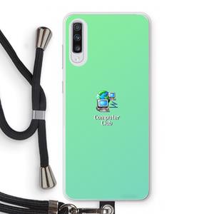 CaseCompany Win98: Samsung Galaxy A70 Transparant Hoesje met koord