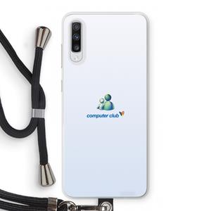 CaseCompany MSN: Samsung Galaxy A70 Transparant Hoesje met koord