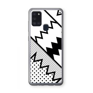 CaseCompany Pop Art #5: Samsung Galaxy A21s Transparant Hoesje
