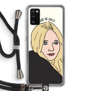 CaseCompany Ashley: Samsung Galaxy A41 Transparant Hoesje met koord
