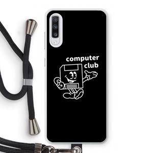 CaseCompany Floppyhead: Samsung Galaxy A70 Transparant Hoesje met koord