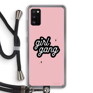 CaseCompany Girl Gang: Samsung Galaxy A41 Transparant Hoesje met koord