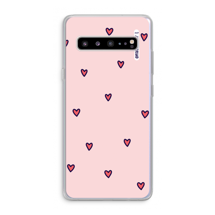 CaseCompany Hartjes: Samsung Galaxy S10 5G Transparant Hoesje