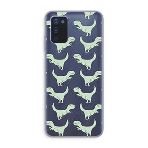 CaseCompany Dinos: Samsung Galaxy A03s Transparant Hoesje