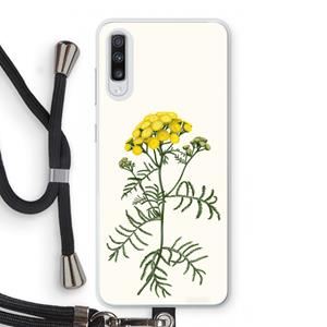 CaseCompany Tansy: Samsung Galaxy A70 Transparant Hoesje met koord