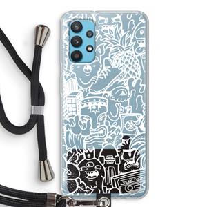 CaseCompany Vexx Mixtape #2: Samsung Galaxy A32 4G Transparant Hoesje met koord