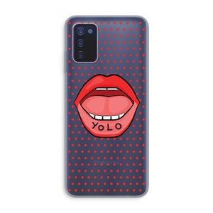 CaseCompany Yolo Denise: Samsung Galaxy A03s Transparant Hoesje