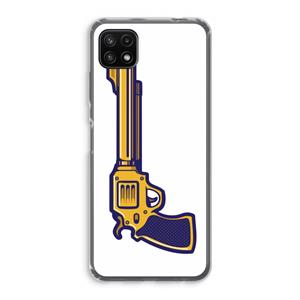 CaseCompany Pew Pew Pew: Samsung Galaxy A22 5G Transparant Hoesje