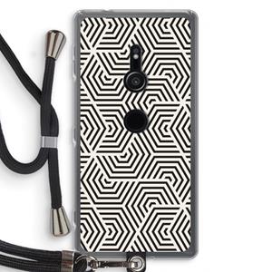 CaseCompany Magic pattern: Sony Xperia XZ2 Transparant Hoesje met koord