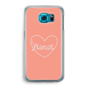 CaseCompany Friends heart: Samsung Galaxy S6 Transparant Hoesje