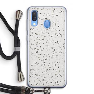 CaseCompany Terrazzo N°14: Samsung Galaxy A40 Transparant Hoesje met koord
