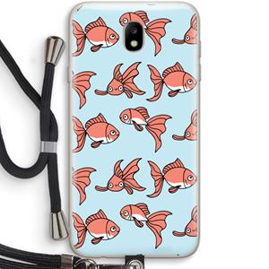 CaseCompany Blub: Samsung Galaxy J7 (2017) Transparant Hoesje met koord