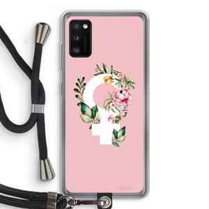 CaseCompany Venus: Samsung Galaxy A41 Transparant Hoesje met koord