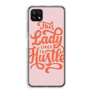 CaseCompany Hustle Lady: Samsung Galaxy A22 5G Transparant Hoesje