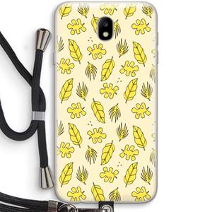 CaseCompany Herfst: Samsung Galaxy J7 (2017) Transparant Hoesje met koord