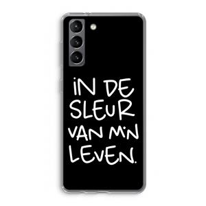 CaseCompany De Sleur: Samsung Galaxy S21 Transparant Hoesje