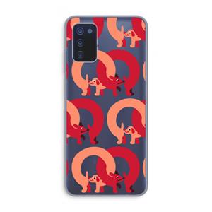 CaseCompany Dogs: Samsung Galaxy A03s Transparant Hoesje