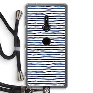 CaseCompany Verrassende lijnen: Sony Xperia XZ2 Transparant Hoesje met koord