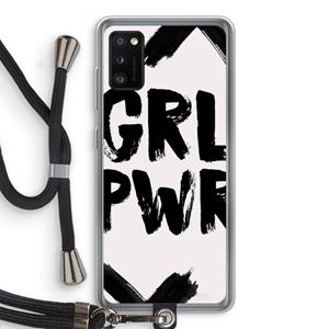 CaseCompany Girl Power #2: Samsung Galaxy A41 Transparant Hoesje met koord