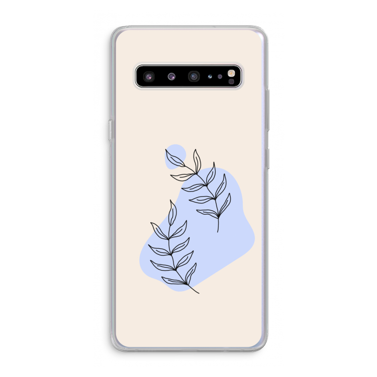 CaseCompany Leaf me if you can: Samsung Galaxy S10 5G Transparant Hoesje