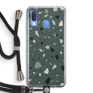 CaseCompany Terrazzo N°19: Samsung Galaxy A40 Transparant Hoesje met koord