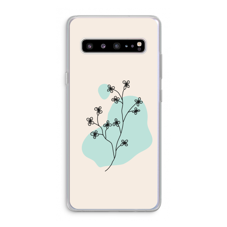 CaseCompany Love your petals: Samsung Galaxy S10 5G Transparant Hoesje