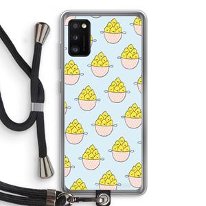 CaseCompany Citroenen: Samsung Galaxy A41 Transparant Hoesje met koord