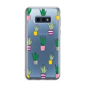 CaseCompany Sanseveria: Samsung Galaxy S10e Transparant Hoesje
