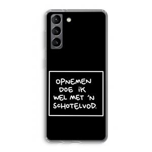 CaseCompany Schotelvod: Samsung Galaxy S21 Transparant Hoesje