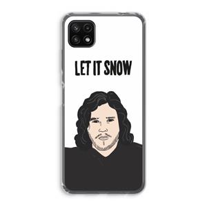 CaseCompany Let It Snow: Samsung Galaxy A22 5G Transparant Hoesje
