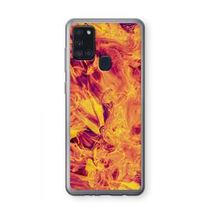 CaseCompany Eternal Fire: Samsung Galaxy A21s Transparant Hoesje