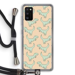 CaseCompany Dinos: Samsung Galaxy A41 Transparant Hoesje met koord