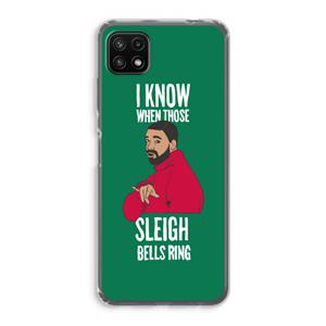CaseCompany Sleigh Bells Ring: Samsung Galaxy A22 5G Transparant Hoesje