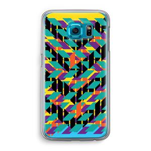 CaseCompany Skew Bee 1: Samsung Galaxy S6 Transparant Hoesje