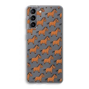 CaseCompany Pony: Samsung Galaxy S21 Transparant Hoesje