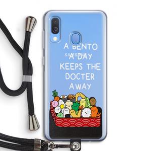 CaseCompany Bento a day: Samsung Galaxy A40 Transparant Hoesje met koord