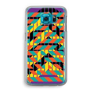 CaseCompany Skew Bee 2: Samsung Galaxy S6 Transparant Hoesje