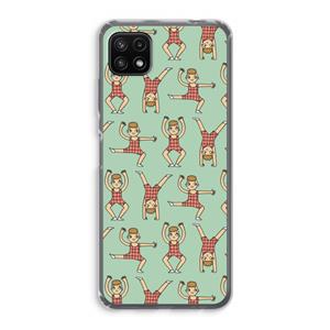 CaseCompany Gymboys: Samsung Galaxy A22 5G Transparant Hoesje