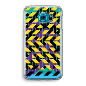 CaseCompany Skew Bee 3: Samsung Galaxy S6 Transparant Hoesje