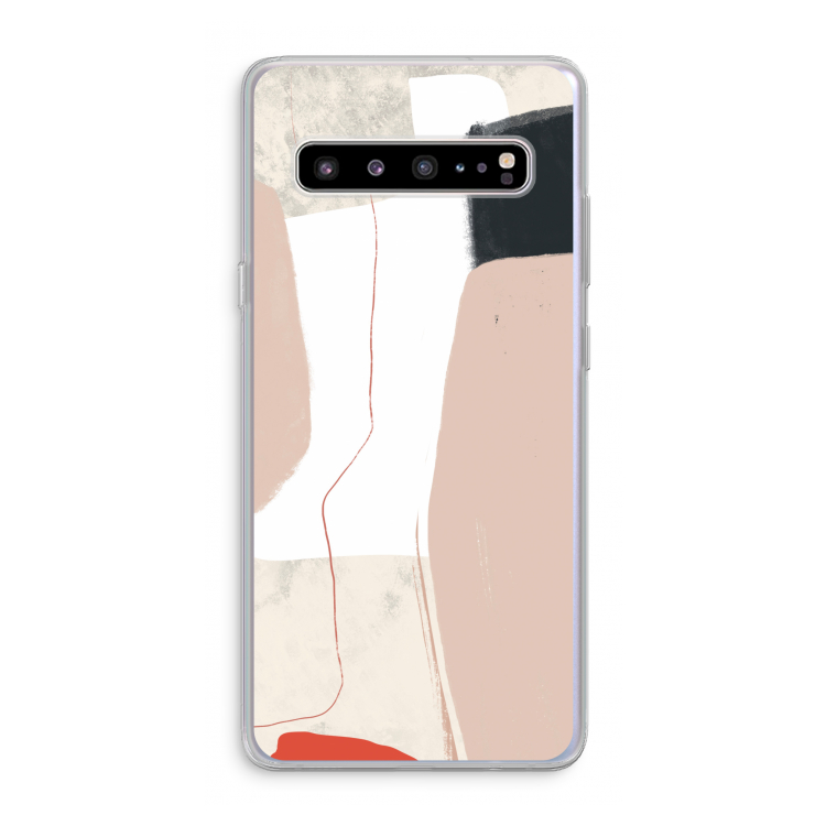 CaseCompany Lava: Samsung Galaxy S10 5G Transparant Hoesje