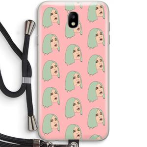 CaseCompany King Kylie: Samsung Galaxy J7 (2017) Transparant Hoesje met koord