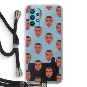 CaseCompany Kanye Call Me℃: Samsung Galaxy A32 4G Transparant Hoesje met koord