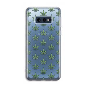 CaseCompany Weed: Samsung Galaxy S10e Transparant Hoesje