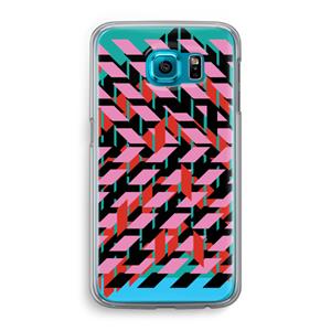 CaseCompany Skew Blush 2: Samsung Galaxy S6 Transparant Hoesje