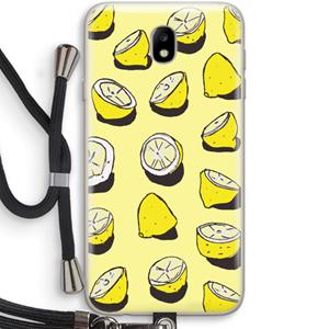 CaseCompany When Life Gives You Lemons...: Samsung Galaxy J7 (2017) Transparant Hoesje met koord